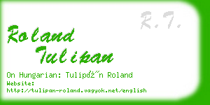 roland tulipan business card